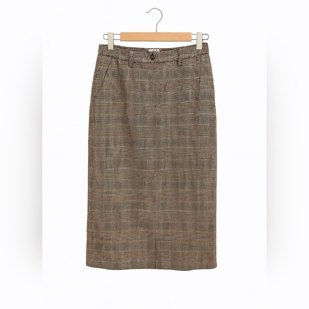 L.L.Bean Classic Fit Glen Plaid Pencil Skirt – Size 4 PET